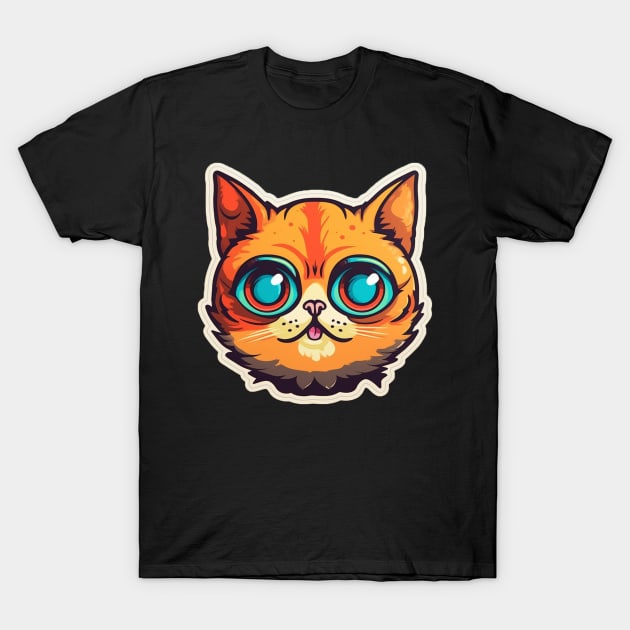 Cute Cat T-Shirt by Sanzida Design